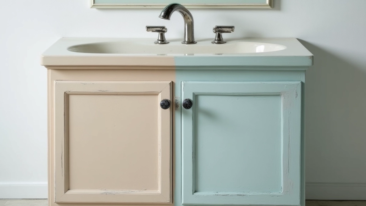 Metamorfoza szafki łazienkowej