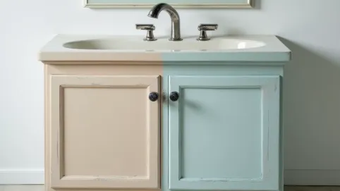 Metamorfoza szafki łazienkowej